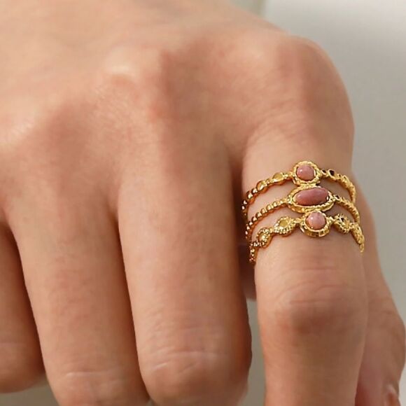 Wide 3 band Ring - Picture 1 of 5